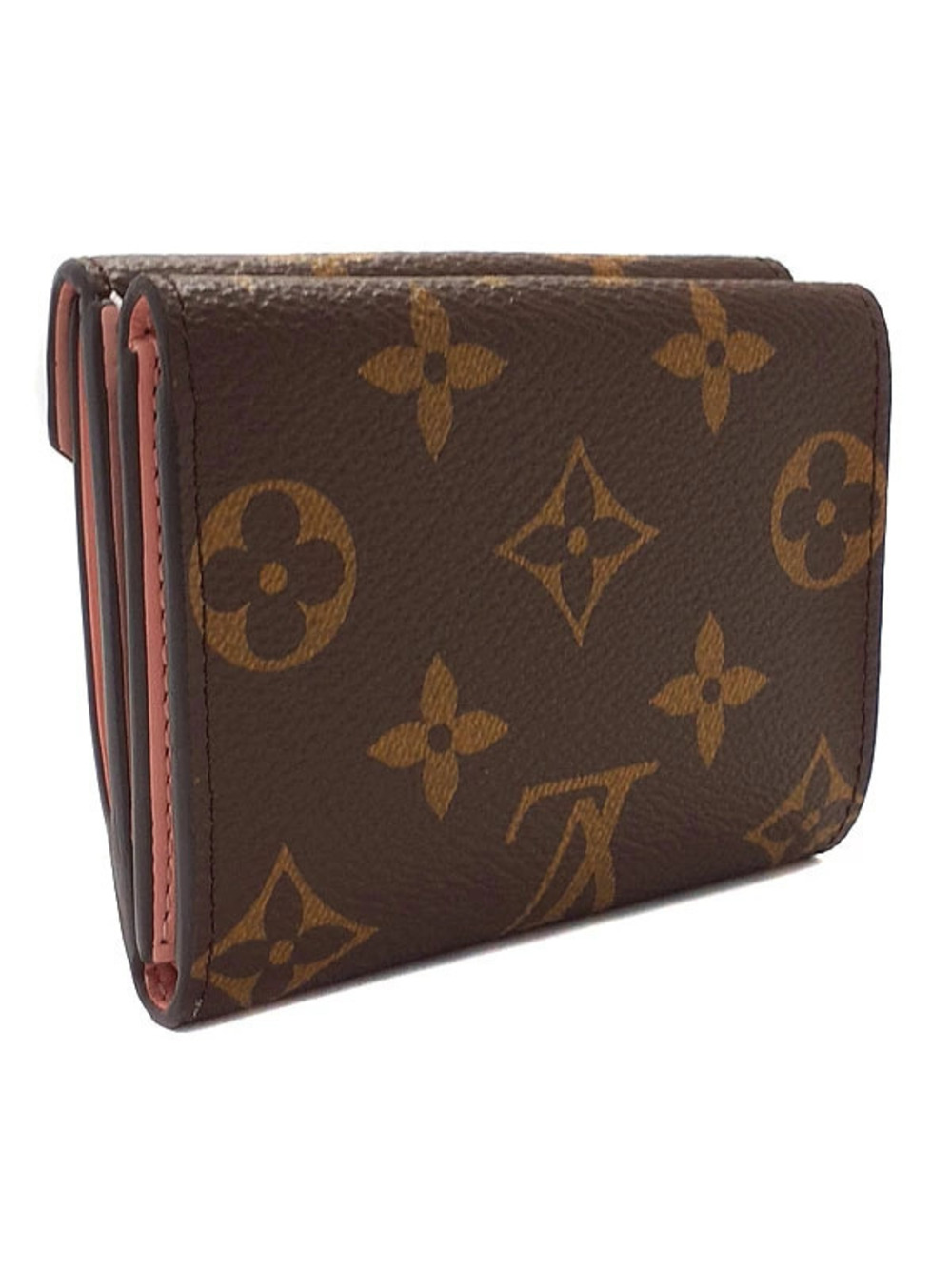 Louis Vuitton Tri Celeste fold Wallet Portefeuille Monogram Brown